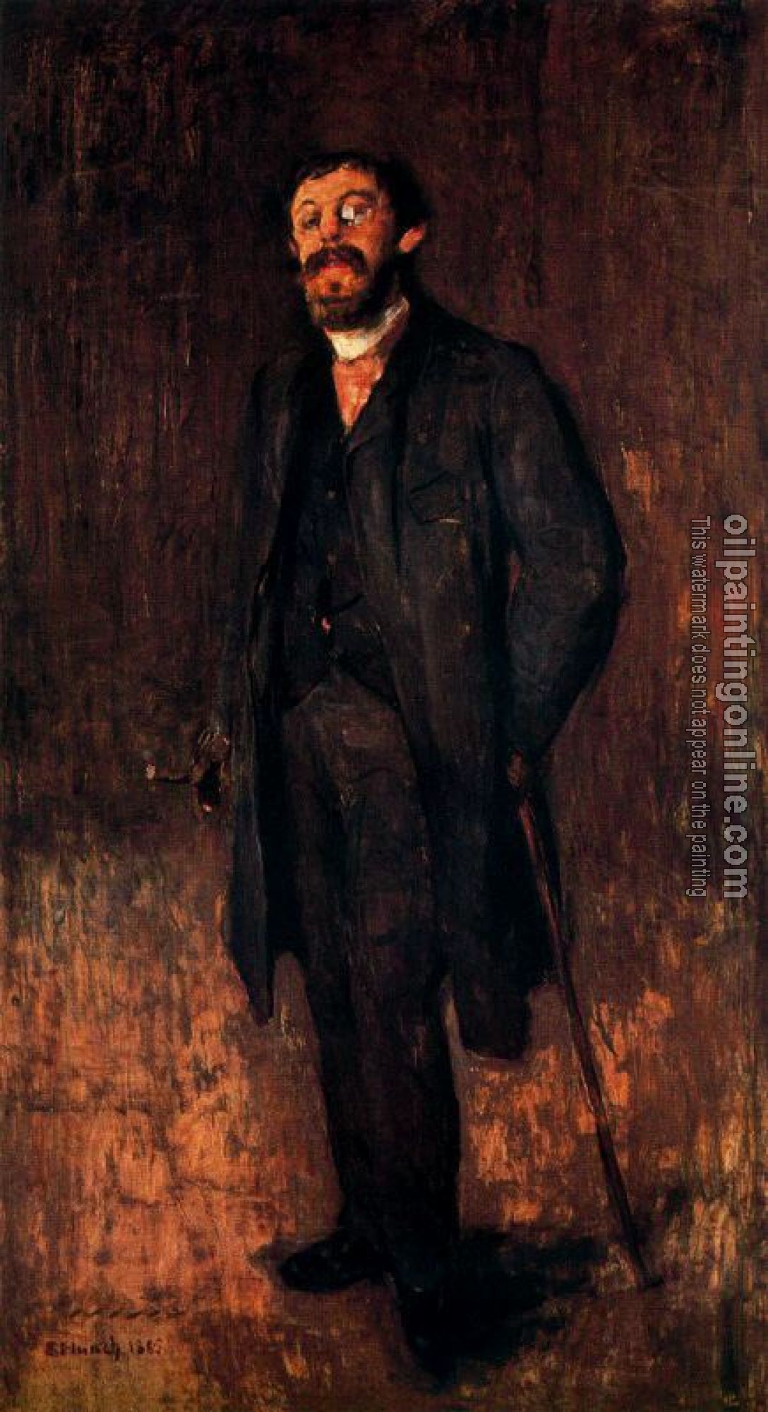 Munch, Edvard - Portrait of the Painter Jensen Hjell